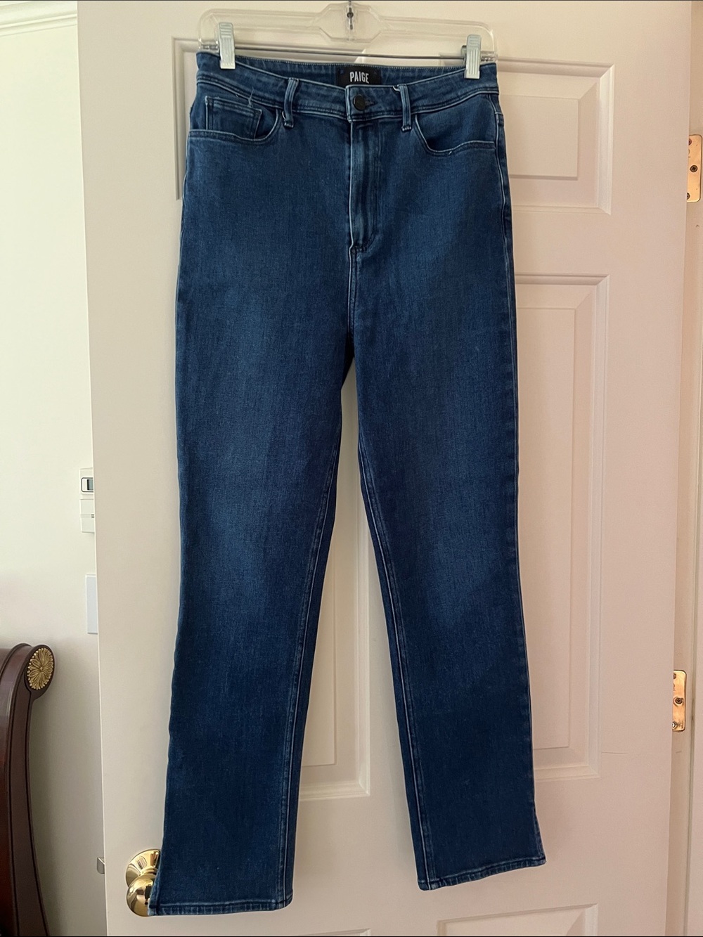 PAIGE Cindy Indigo High-Rise Straight Jeans size 29